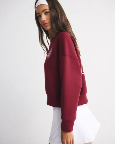 Abercrombie & Fitch Ypb Neoknit On The Go Prince Tennis Crew In Red