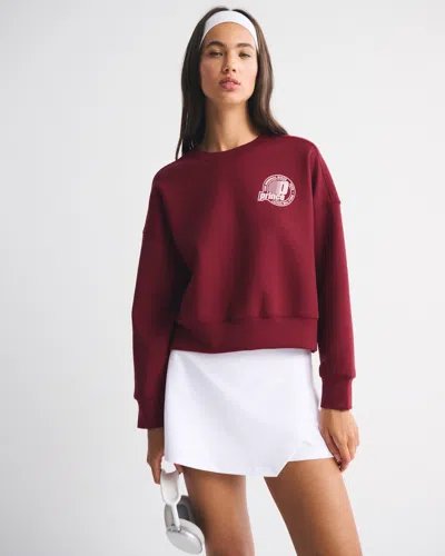 Abercrombie & Fitch Ypb Neoknit On The Go Prince Tennis Crew In Red