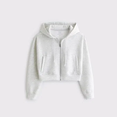 Abercrombie & Fitch Ypb Neoknit On The Go Mini Full-zip In Gray