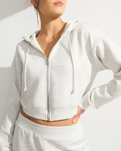 Abercrombie & Fitch Ypb Neoknit On The Go Mini Full-zip In Gray