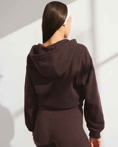 Abercrombie & Fitch Ypb On The Go 6am Full-zip Hoodie In Brown