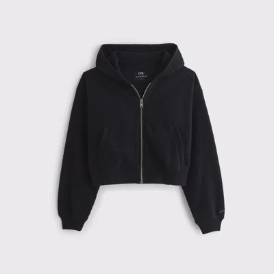 Abercrombie & Fitch Ypb On The Go 6am Full-zip Hoodie In Black