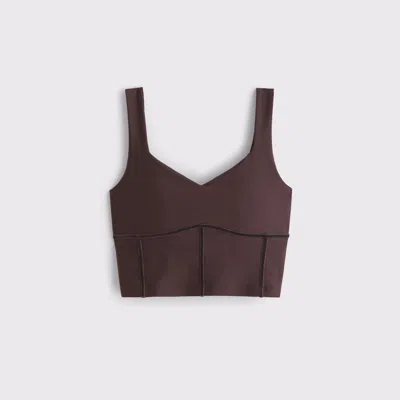Abercrombie & Fitch Ypb Sculptlux Sweetheart Tank In Brown