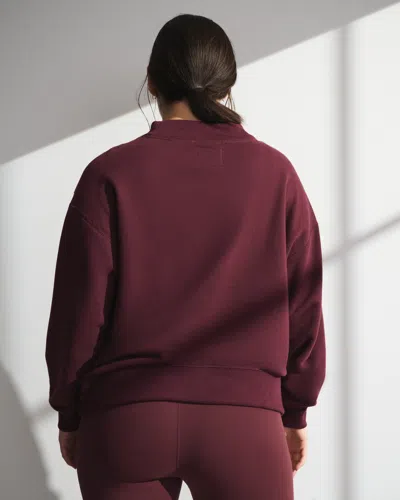 Abercrombie & Fitch Ypb On The Go Mockneck In Burgundy