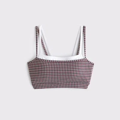 Abercrombie & Fitch Ypb Double-layered Sports Bra In Brown