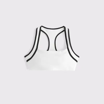 Abercrombie & Fitch Ypb Sculptlux Sports Bra In White