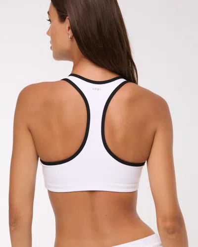Abercrombie & Fitch Ypb Sculptlux Sports Bra In White