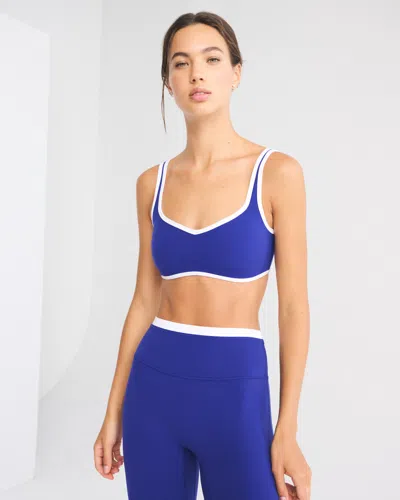 Abercrombie & Fitch Ypb Studioflex Sports Bra In Blue