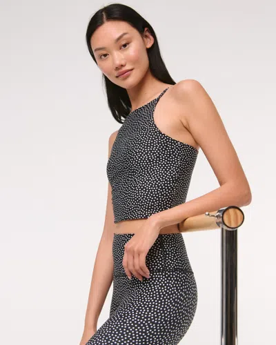 Abercrombie & Fitch Ypb Sculptlux Apron Tank In Black