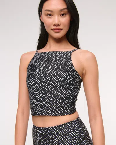 Abercrombie & Fitch Ypb Sculptlux Apron Tank In Black