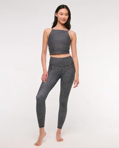 Abercrombie & Fitch Ypb Sculptlux Apron Tank In Black