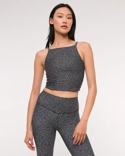 Abercrombie & Fitch Ypb Sculptlux Apron Tank In Black