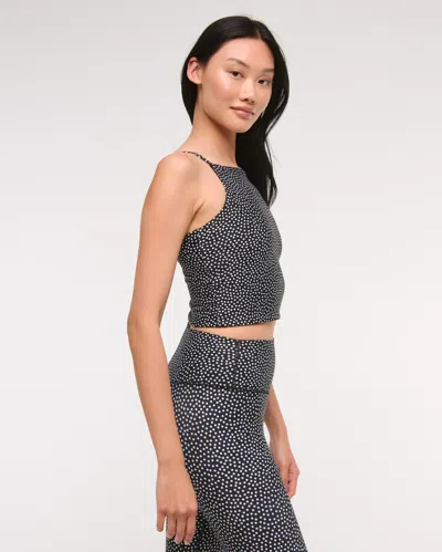 Abercrombie & Fitch Ypb Sculptlux Apron Tank In Black