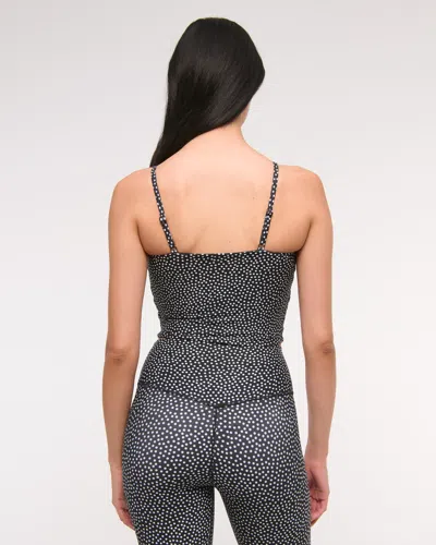 Abercrombie & Fitch Ypb Sculptlux Apron Tank In Black