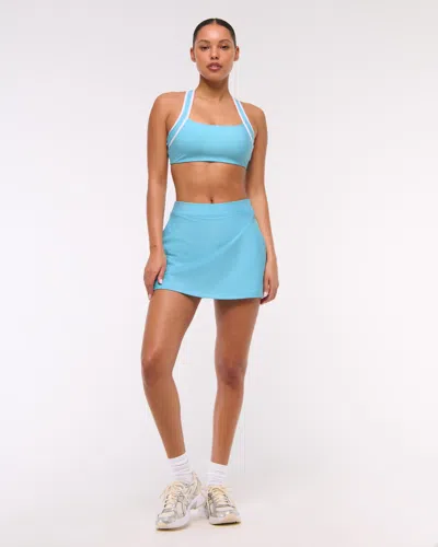 Abercrombie & Fitch Ypb Sculptlux Sports Bra In Blue
