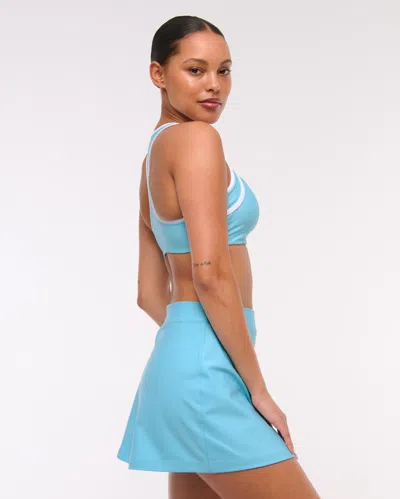 Abercrombie & Fitch Ypb Sculptlux Sports Bra In Blue