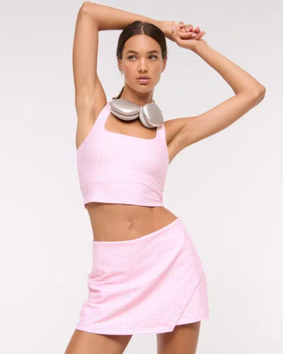 Abercrombie & Fitch Ypb Sculptlux Strappy-back Tank In Pink