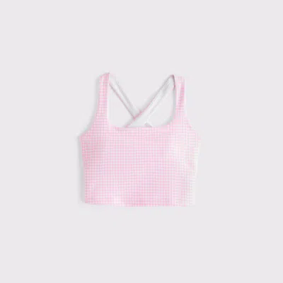 Abercrombie & Fitch Ypb Sculptlux Strappy-back Tank In Pink