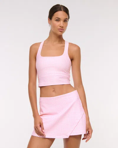 Abercrombie & Fitch Ypb Sculptlux Strappy-back Tank In Pink