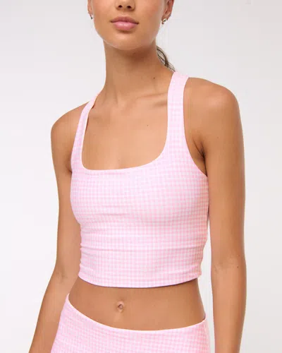Abercrombie & Fitch Ypb Sculptlux Strappy-back Tank In Pink