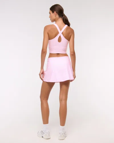 Abercrombie & Fitch Ypb Sculptlux Strappy-back Tank In Pink