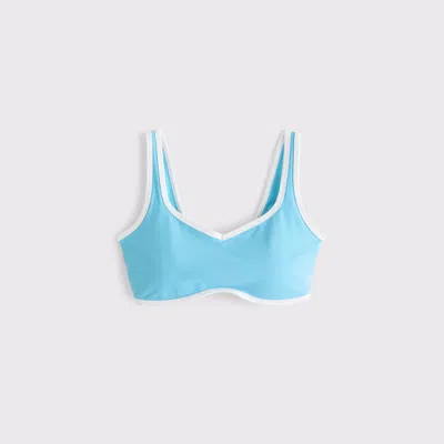 Abercrombie & Fitch Ypb Studioflex Sports Bra In Blue