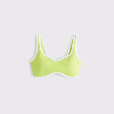 Abercrombie & Fitch Ypb Studioflex Sports Bra In Green