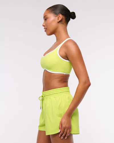 Abercrombie & Fitch Ypb Studioflex Sports Bra In Green