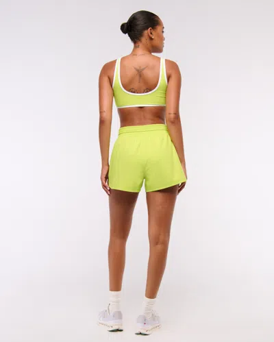Abercrombie & Fitch Ypb Studioflex Sports Bra In Green