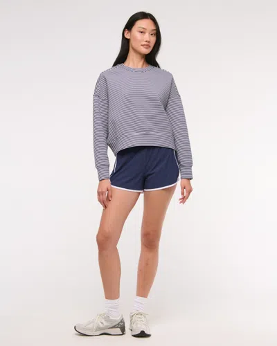 Abercrombie & Fitch Ypb Neoknit Crew In Blue