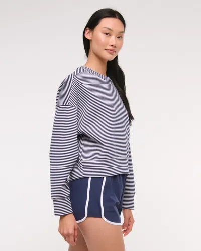 Abercrombie & Fitch Ypb Neoknit Crew In Blue