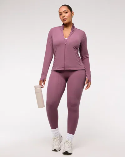 Abercrombie & Fitch Ypb Studioflex Full-zip In Purple