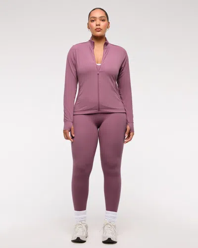 Abercrombie & Fitch Ypb Studioflex Full-zip In Purple