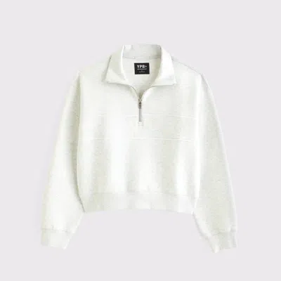 Abercrombie & Fitch Ypb Neoknit Max Half-zip In White