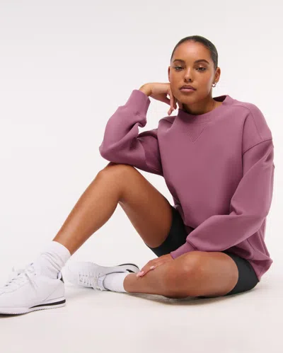 Abercrombie & Fitch Ypb Neoknit Max Crew In Pink