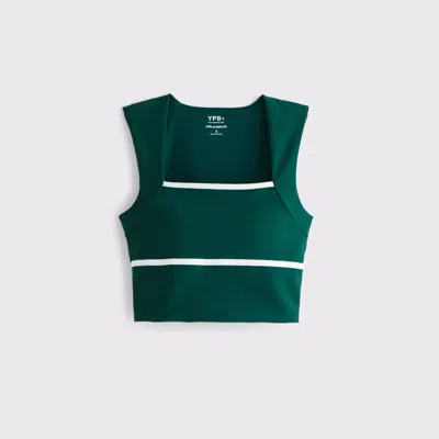 Abercrombie & Fitch Ypb Sculptlux Portrait Tank In Green