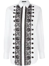 DOLCE & GABBANA lace sequin detail shirt,DRYCLEANONLY