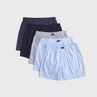 Abercrombie & Fitch 5-pack Woven Logo Boxers In Multi