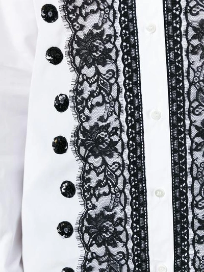 Shop Dolce & Gabbana Lace Sequin Detail Shirt