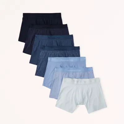 Abercrombie & Fitch 5" 7-pack Boxer Briefs In Blue