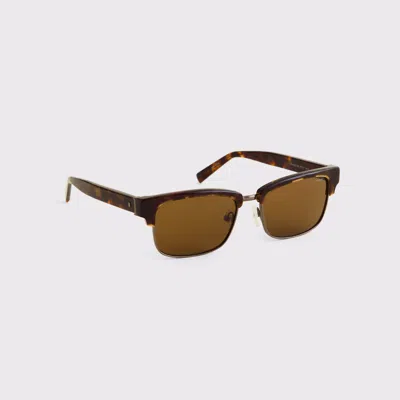 Abercrombie & Fitch Semi-rimless Sunglasses In Brown