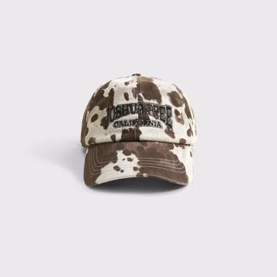 Abercrombie & Fitch Joshua Tree Baseball Hat In Animal Print