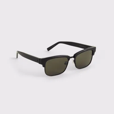 Abercrombie & Fitch Semi-rimless Sunglasses In Black