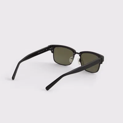 Abercrombie & Fitch Semi-rimless Sunglasses In Black