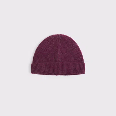 Abercrombie & Fitch Short Beanie In Purple