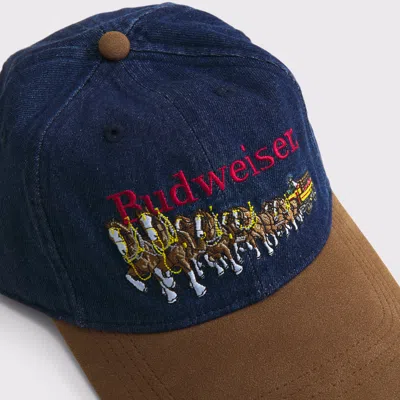 Abercrombie & Fitch Budweiser Baseball Hat In Blue