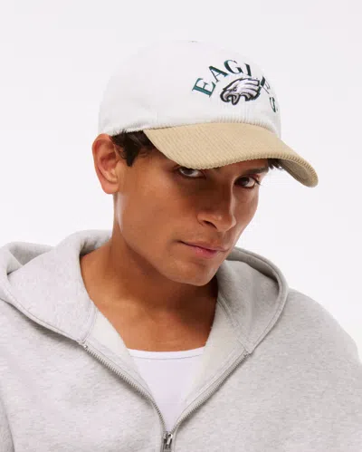 Abercrombie & Fitch Philadelphia Eagles '47 Clean-up Hat In White
