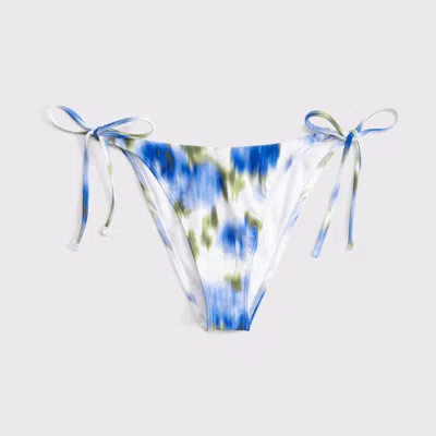 Abercrombie & Fitch Low Rise Tie-side Cheeky Bottom In Blue