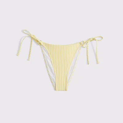 Abercrombie & Fitch Low Rise Tie-side Cheeky Bottom In Yellow
