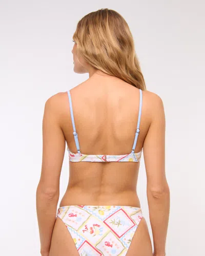 Abercrombie & Fitch Balconette Underwire Bikini Top In Animal Print